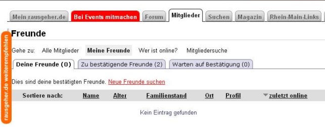 Neue Freunde suchen Neue Freunde suchen