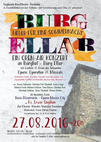 Ein Open Air Konzert   lieder für eine Sommernacht   Burg Ellar 