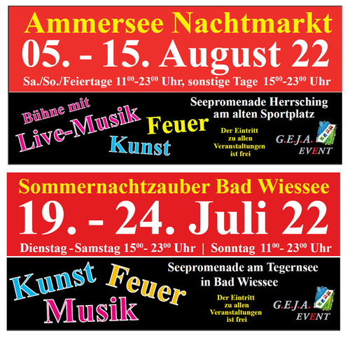 Nachtmarkt Herrsching  2022 Feuer - Kunst - Musik